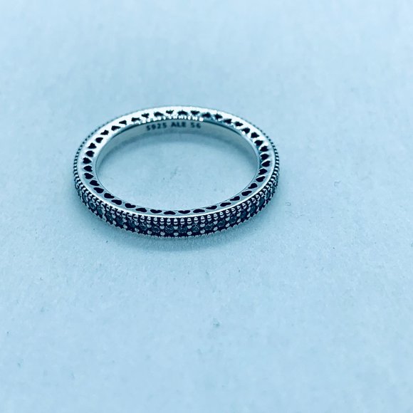 Pandora Sparkle and Hearts Silver Ring - Picture 6 of 7